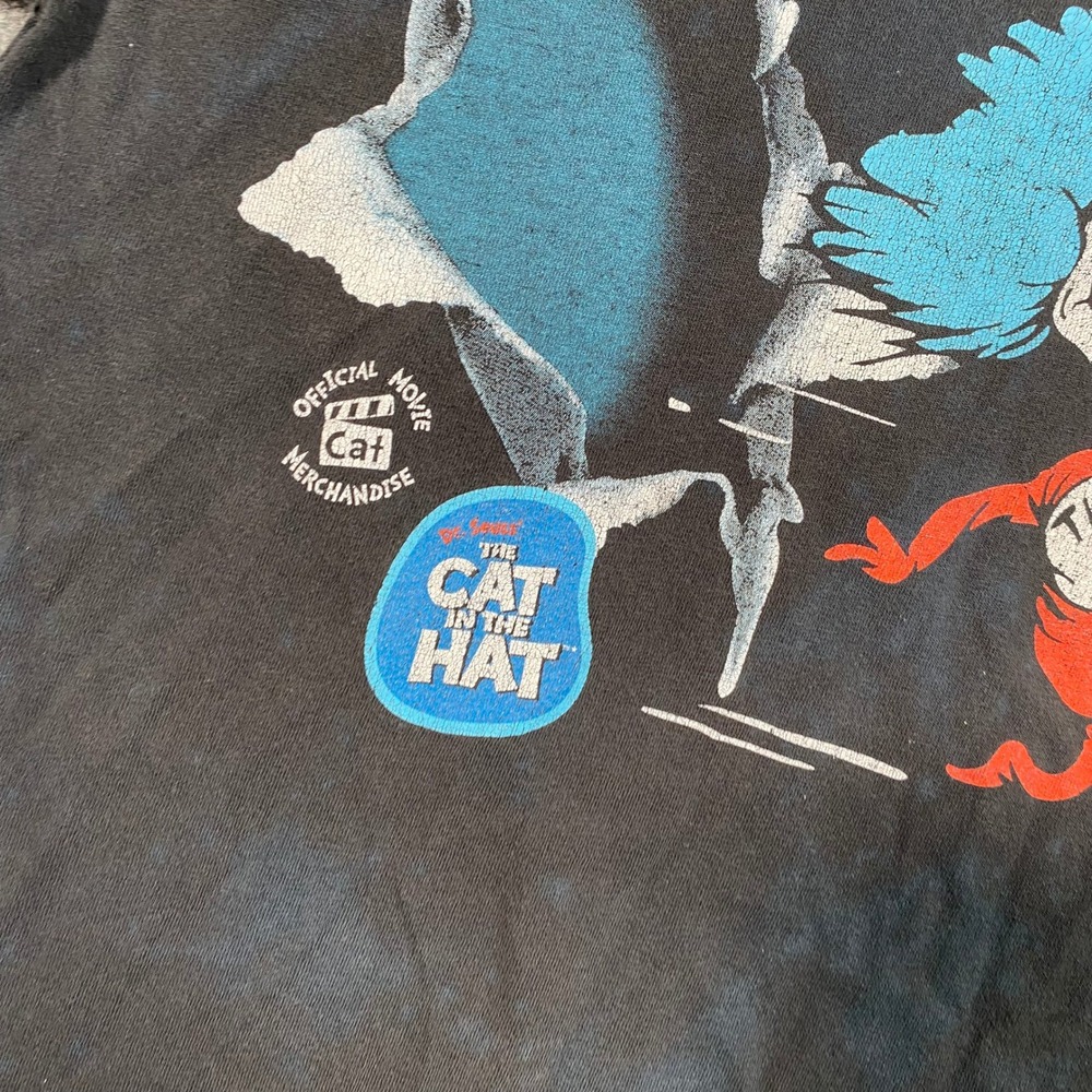 Vintage Hanes The Cat in the Hat Movie Promo T-Shirt Pop-Tarts Thing 1 2 Small - Picture 3 of 9